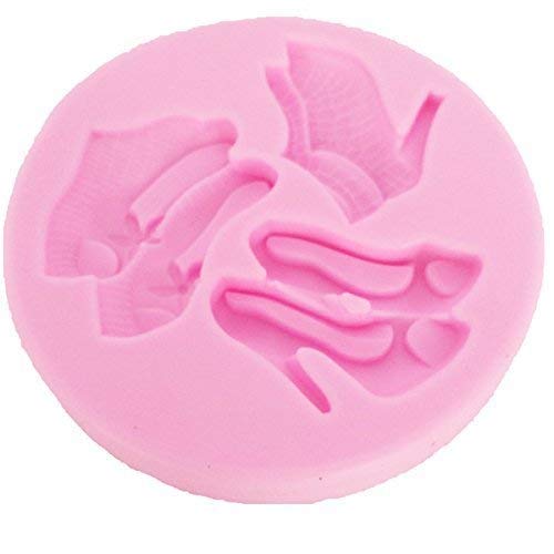 musykrafties High Heels Schuhe Fondant Candy Silikonform, für Zuckerhandarbeit Fondant Gummiteig Kuchendekoration Cupcake Deckel, Harz, Polymer Tonboden, Schokolade, Paste, Wachs,Kerze, Zeug musykrafties High Heels Schuhe Fondant Candy Silikonform, für Zuckerhandarbeit Fondant Gummiteig Kuchendekoration Cupcake Deckel, Harz, Polymer Tonboden, Schokolade, Paste, Wachs,Kerze, Zeug von musykrafties