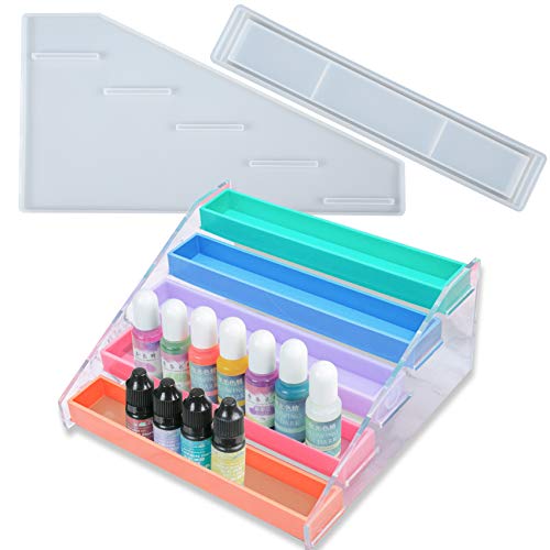 musykrafties Präsentationsständer aus Epoxidharz, Silikonform, 5 Etagen, Organizer für Lippenstift, Make-up, Pigmente, Schmuck musykrafties Präsentationsständer aus Epoxidharz, Silikonform, 5 Etagen, Organizer für Lippenstift, Make-up, Pigmente, Schmuck von musykrafties