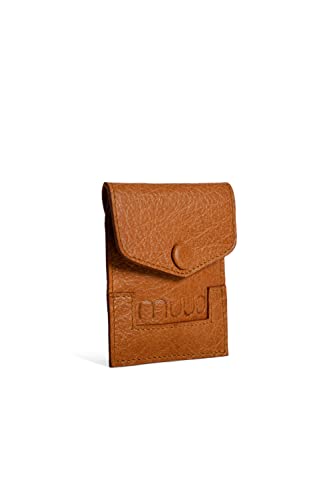 muud Bergen handgefertigtes Lederetui 9,5x8 cm Whisky muud Bergen handgefertigtes Lederetui 9,5x8 cm Whisky von muud