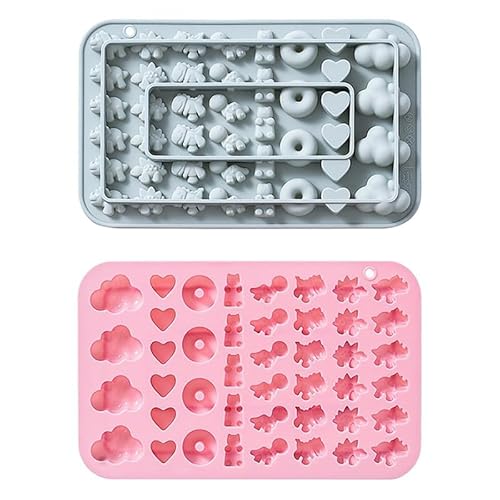 Muzoira 43-teiliges Silikonform-Set, Tier-, Donut-, Herz- und Wolkenformen zum Backen, Epoxidharz und Schokolade Muzoira 43-teiliges Silikonform-Set, Tier-, Donut-, Herz- und Wolkenformen zum Backen, Epoxidharz und Schokolade von muzoira