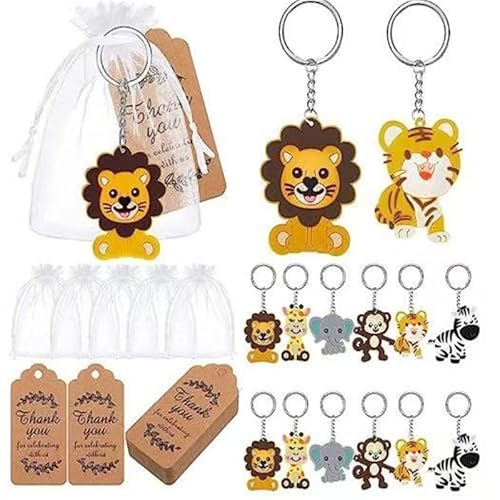 Muzoira Elefant PVC Babyparty-Dekorationsset, 30 Stück, für Jungen, Mädchen oder Unisex-Geburtstagsfeiern (Tier) von muzoira