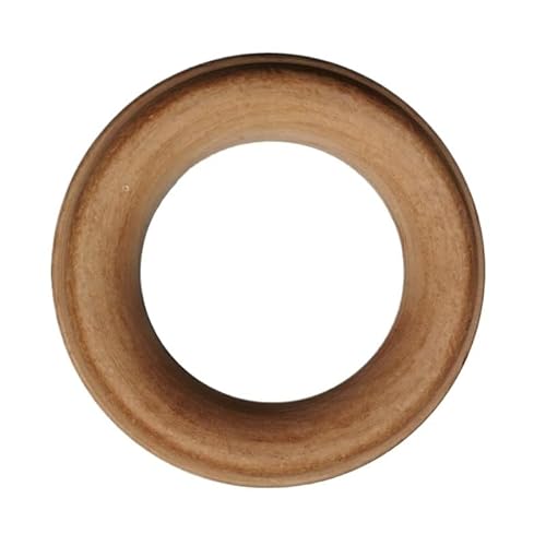 Muzoira Natürliche Holzringe für DIY Handwerk - Unlackierte Buche Reifen für Makramee, Vorhanghaken, Traumfänger & Baby Projekte - Mehrere Größen (5/10 Pack)(E) von muzoira
