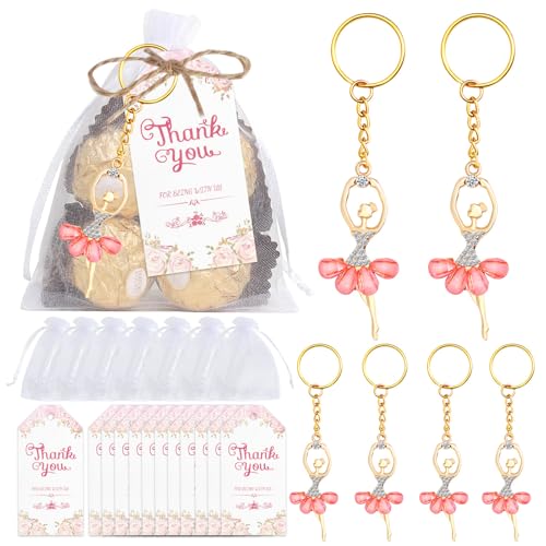 muzoira Ballett-Schlüsselanhänger-Set für Kinder, Tanz-Souvenirs für Geburtstag, Hochzeit oder Party, 10 Stück muzoira Ballett-Schlüsselanhänger-Set für Kinder, Tanz-Souvenirs für Geburtstag, Hochzeit oder Party, 10 Stück von muzoira