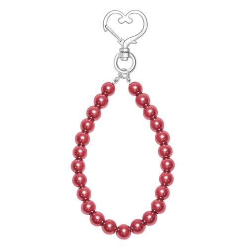 muzoira Herz-Schlüsselanhänger-Armbänder, bunte Metall-Handgelenkringe für Geschenke und Feiern, Rot, 10 Stück muzoira Herz-Schlüsselanhänger-Armbänder, bunte Metall-Handgelenkringe für Geschenke und Feiern, Rot, 10 Stück von muzoira