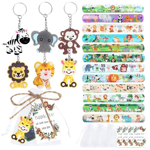 muzoira Schlüsselanhänger mit Tiermotiven, 24 Stück, Cartoon-Partygeschenke für Kindergeburtstag, Weihnachten oder Kindertag muzoira Schlüsselanhänger mit Tiermotiven, 24 Stück, Cartoon-Partygeschenke für Kindergeburtstag, Weihnachten oder Kindertag von muzoira