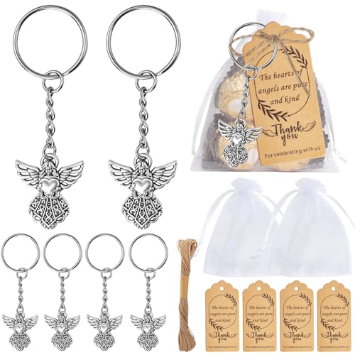 muzoira Schutzengel Anhänger Schlüsselanhänger, 30 Stück, Hochzeitssouvenir, Geschenke für Taufe & Baby Vollmondparty muzoira Schutzengel Anhänger Schlüsselanhänger, 30 Stück, Hochzeitssouvenir, Geschenke für Taufe & Baby Vollmondparty von muzoira