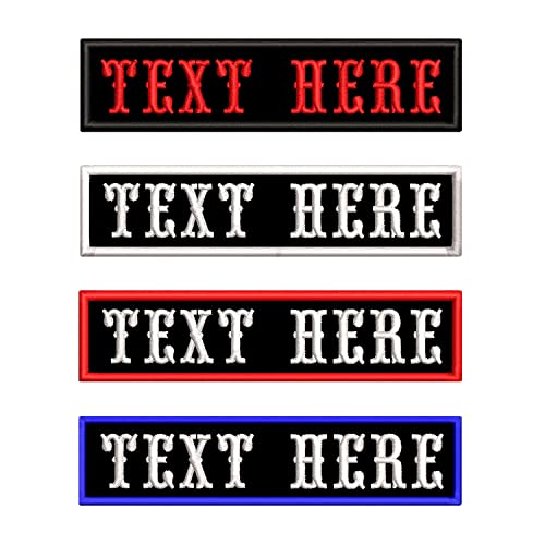 Benutzerdefinierte Stickerei Namensaufnäher, 2 Stück personalisierte Motorradjacke Namensaufkleber, taktische Moral Namensschild für Hundegeschirr Uniform Weste Rucksäcke von Hands DIY