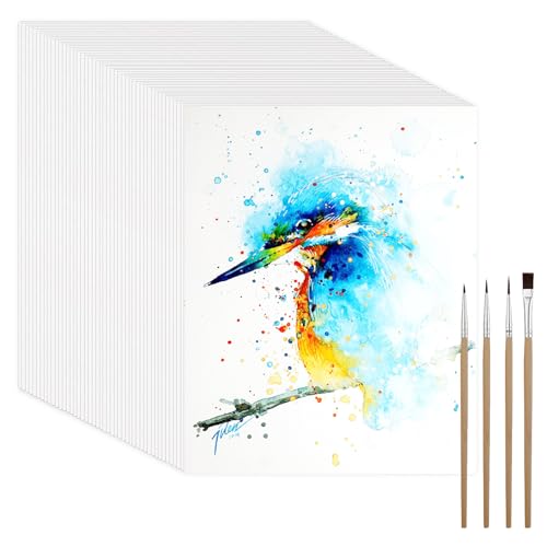 60 Blätter Aquarellpapier 300g/m², 15,2 x 22,8CM Watercolor Paper, Malpapier Watercolor, Wasserfarben Gouache Papier, Aquarellblock, Aquarell Postkarten Karten für Kinder Studenten Lehrer Künstler 60 Blätter Aquarellpapier 300g/m², 15,2 x 22,8CM Watercolor Paper, Malpapier Watercolor, Wasserfarben Gouache Papier, Aquarellblock, Aquarell Postkarten Karten für Kinder Studenten Lehrer Künstler von mvorry