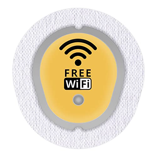 Aufkleber Sticker für Dexcom G7 Sensor 2x Free WiFi myDili Diabetes-Zubehör Farbe gelb von myDili