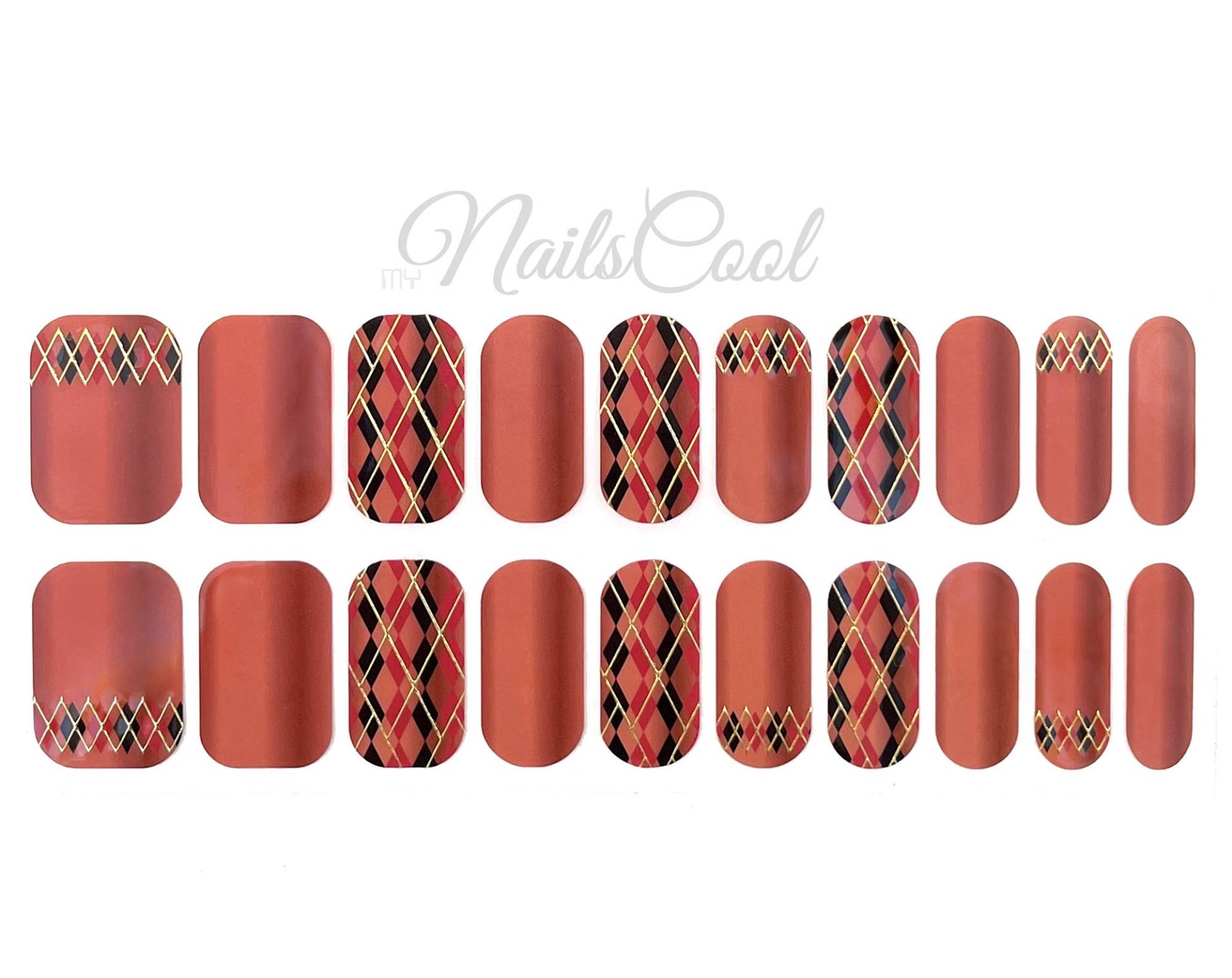Dark Pink Farbverlauf 3D Plaid Echt Nagellack Streifen Nailart Wraps Street Art 20 Strips Dark Pink Farbverlauf 3D Plaid Echt Nagellack Streifen Nailart Wraps Street Art 20 Strips von myNailsCool