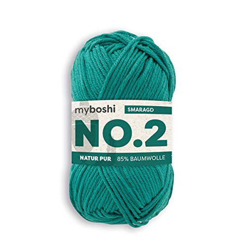 myboshi Häkel- und Strick-Garn No.2 mit Kapok-Faser leichtes Garn 2230 smaragd myboshi Häkel- und Strick-Garn No.2 mit Kapok-Faser leichtes Garn 2230 smaragd von myboshi