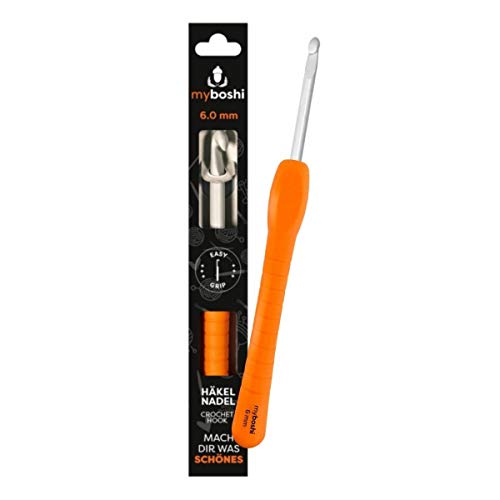 myboshi Häkelnadel mit ergonomischem Easy-Grip-Griff, in 12 verschiedenen Stärken, für ermüdende oder schmerzende Hände, Grau 6mm myboshi Häkelnadel mit ergonomischem Easy-Grip-Griff, in 12 verschiedenen Stärken, für ermüdende oder schmerzende Hände, Grau 6mm von myboshi