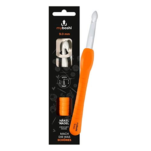 myboshi Häkelnadel mit ergonomischem Easy-Grip-Griff, in 12 verschiedenen Stärken, für ermüdende oder schmerzende Hände, Grau 9mm myboshi Häkelnadel mit ergonomischem Easy-Grip-Griff, in 12 verschiedenen Stärken, für ermüdende oder schmerzende Hände, Grau 9mm von myboshi