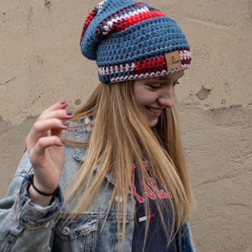 myboshi Häkelset Beanie Hotto, ink. Marble und No.1 Wolle, Nadel und Anleitung, für Mütze und Schal, Häkelpaket, 30% Merinowolle Blaubeere, mit Häkelnadel myboshi Häkelset Beanie Hotto, ink. Marble und No.1 Wolle, Nadel und Anleitung, für Mütze und Schal, Häkelpaket, 30% Merinowolle Blaubeere, mit Häkelnadel von myboshi