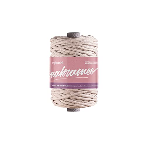 myboshi Makramee-Garn, gezwirnt, 4mm, Made in Germany, Naturgarn, Knüpf-Garn, das Kreativgarn für orientalische -Makramee-Arbeiten Rosa, 1 Kordel a 50m myboshi Makramee-Garn, gezwirnt, 4mm, Made in Germany, Naturgarn, Knüpf-Garn, das Kreativgarn für orientalische -Makramee-Arbeiten Rosa, 1 Kordel a 50m von myboshi