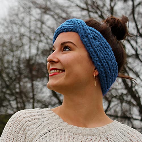 myboshi Strickring-Set Stirnband Arona für Anfänger, inkl. No.1-Wolle, Anleitung, Wolle und Label, Loom-Set 30% Merinowolle Blau, mit Strickring myboshi Strickring-Set Stirnband Arona für Anfänger, inkl. No.1-Wolle, Anleitung, Wolle und Label, Loom-Set 30% Merinowolle Blau, mit Strickring von myboshi