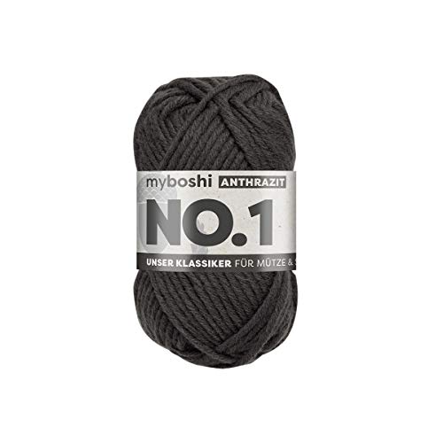50g myboshi original No.1 Wolle Fb.195 anthrazit 50g myboshi original No.1 Wolle Fb.195 anthrazit von DMC