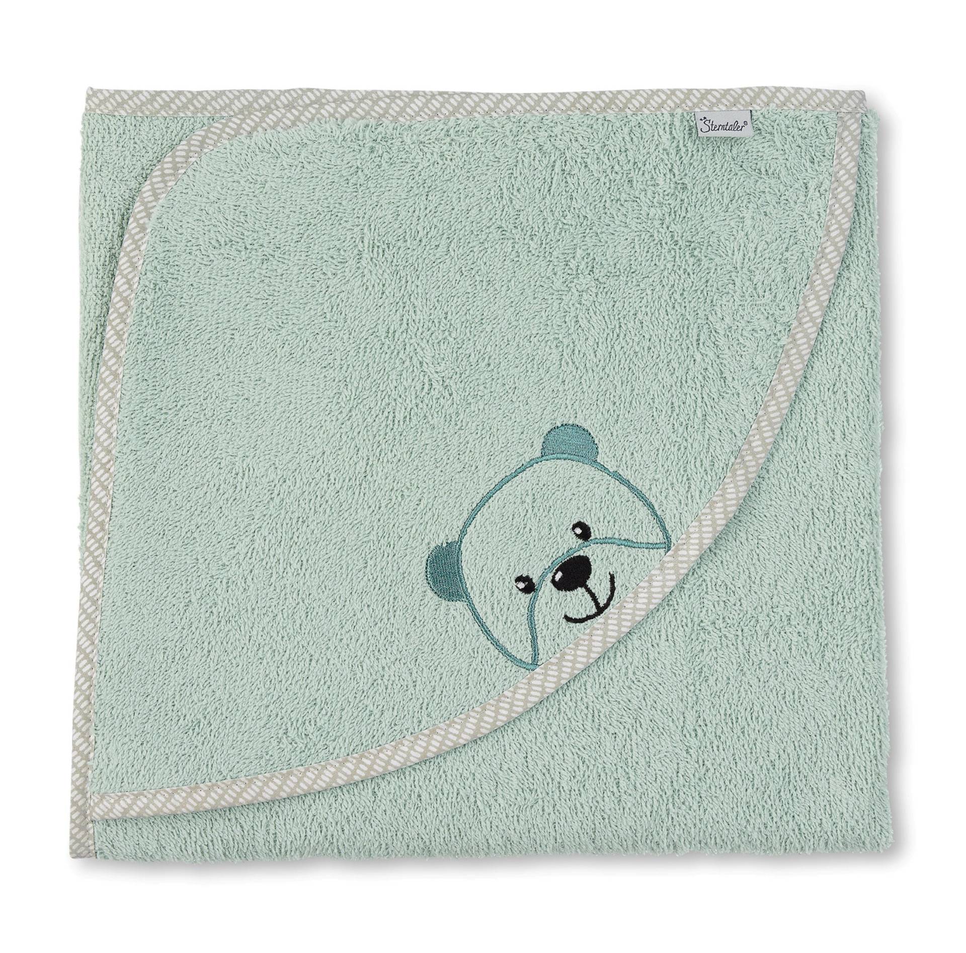 sterntaler Badetuch "Baylee Grün" 100x100cm Mit Namen Bestickt - Personalisiertes Ideales Geschenk Zur Geburt, Taufe, Weihnachten sterntaler Badetuch "Baylee Grün" 100x100cm Mit Namen Bestickt - Personalisiertes Ideales Geschenk Zur Geburt, Taufe, Weihnachten von mymosaik