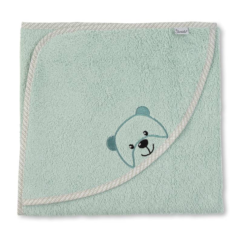 sterntaler Badetuch "Baylee Grün" 100x100cm Mit Namen Bestickt - Personalisiertes Ideales Geschenk Zur Geburt, Taufe, Weihnachten von mymosaik