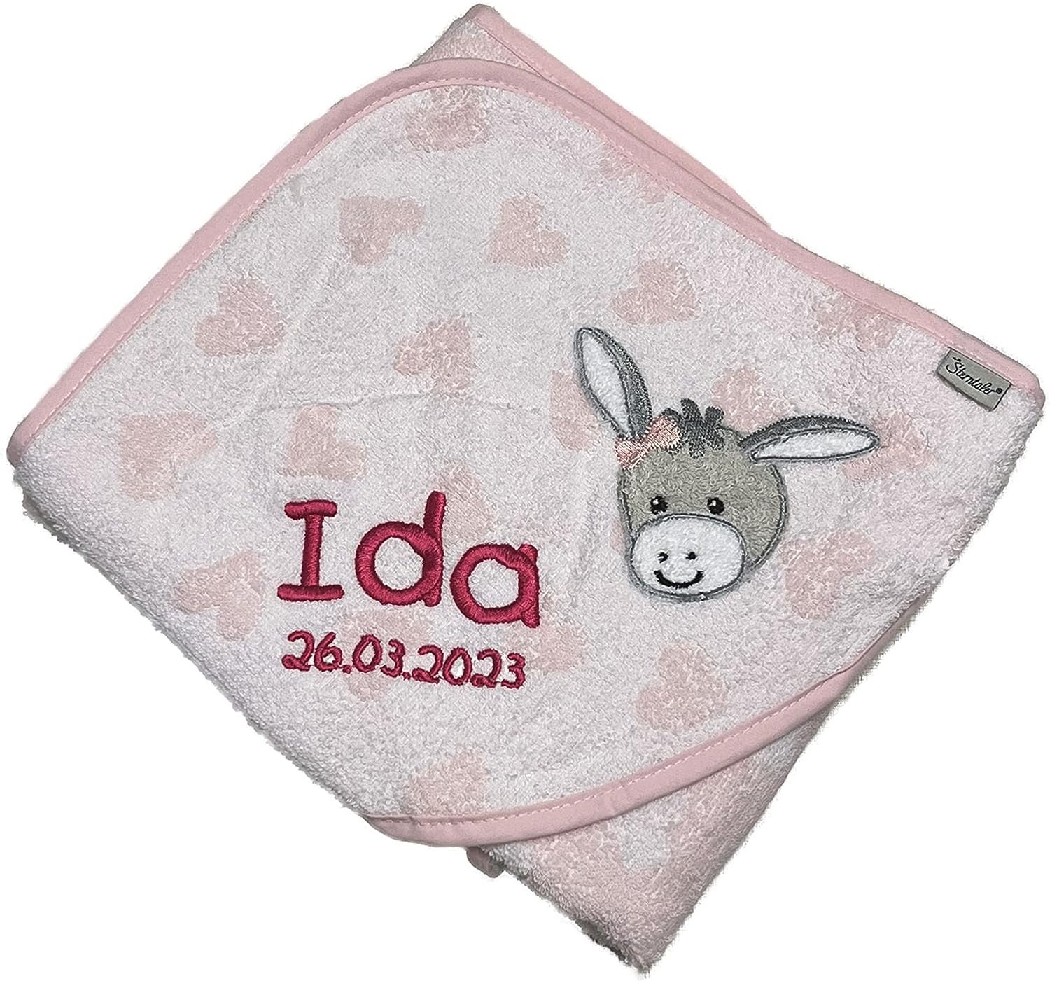 sterntaler Badetuch "Emmi Girl" 80x80cm Mit Namen - Personalisiertes Ideales Geschenk Zur Geburt, Taufe, Weihnachten sterntaler Badetuch "Emmi Girl" 80x80cm Mit Namen - Personalisiertes Ideales Geschenk Zur Geburt, Taufe, Weihnachten von mymosaik