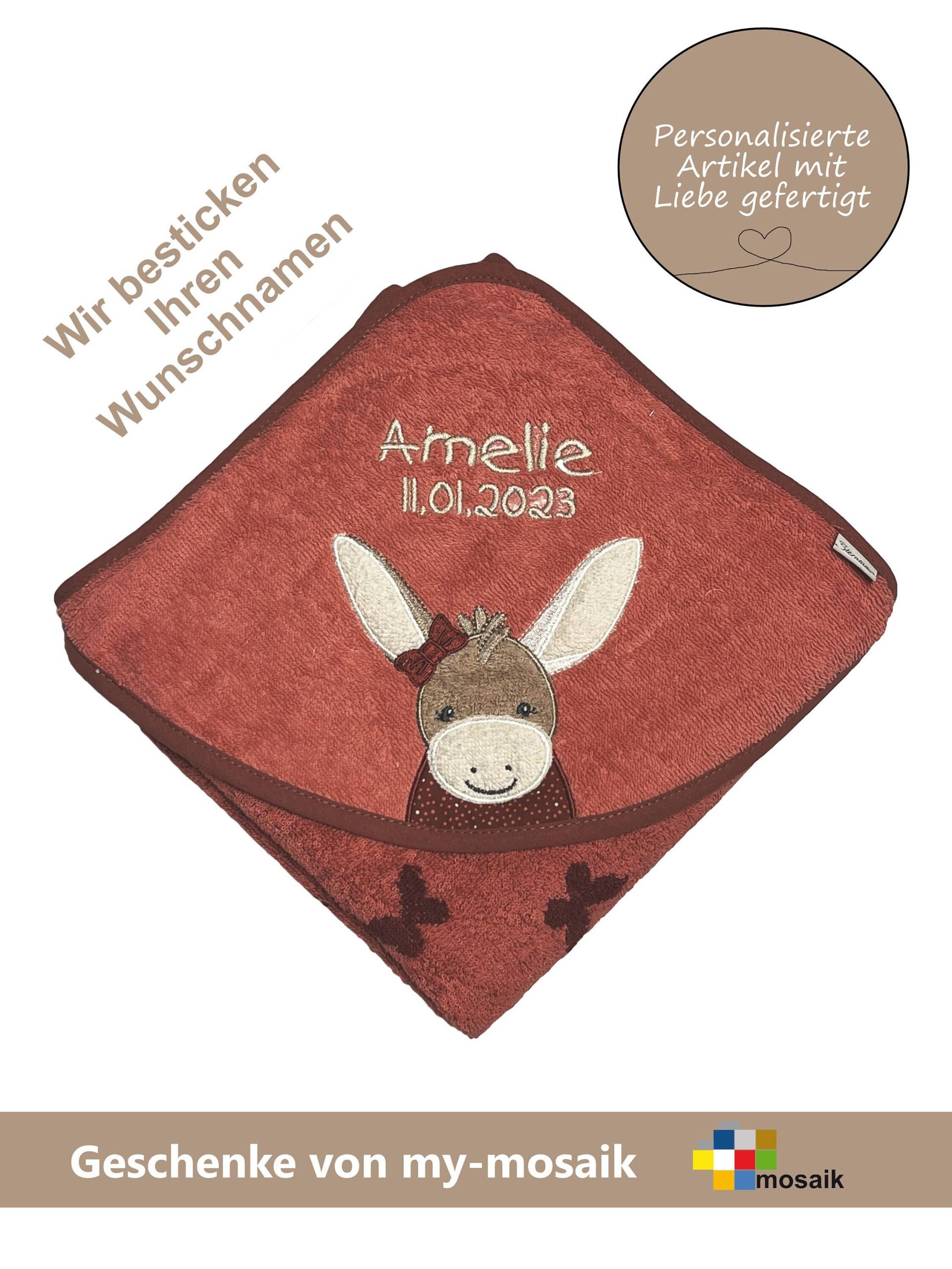 sterntaler Badetuch "Emmily Rot " 100x100cm Mit Namen-Personalisiertes - Ideales Geschenk Zur Geburt, Taufe, Weihnachten sterntaler Badetuch "Emmily Rot " 100x100cm Mit Namen-Personalisiertes - Ideales Geschenk Zur Geburt, Taufe, Weihnachten von mymosaik