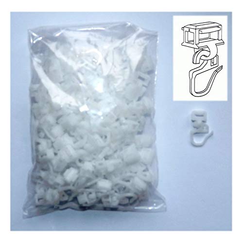 100 Gardinen Clic Gleiter mit kurzem Haken - Profi Klickgleiter für Aluminium Schienen mit 6 mm Laufausschnitt 100 Gardinen Clic Gleiter mit kurzem Haken - Profi Klickgleiter für Aluminium Schienen mit 6 mm Laufausschnitt von myraumdesign