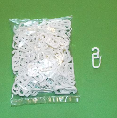 myraumdesign 100 Weisse Gardinenhaken Faltenhaken für runde Gardinenringe mit 4-6 mm Wandung - sehr stabile Ausführung myraumdesign 100 Weisse Gardinenhaken Faltenhaken für runde Gardinenringe mit 4-6 mm Wandung - sehr stabile Ausführung von myraumdesign