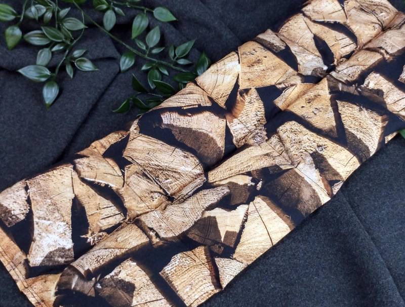 Körnerkissen in 3 Größen - 25x20 Bis 75x20cm Und Wahlweise Mit Lavendel Holzmotiv Braun/Schwarz von nadelundholz