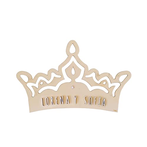 nagu® Personalisierte Holz Namen | Große Dekotafel für Babyzimmer, Kinderzimmer Junge oder Mädchen | Selbstklebende Buchstaben zum Personalisieren von Namen, Wanddekoration von nagu