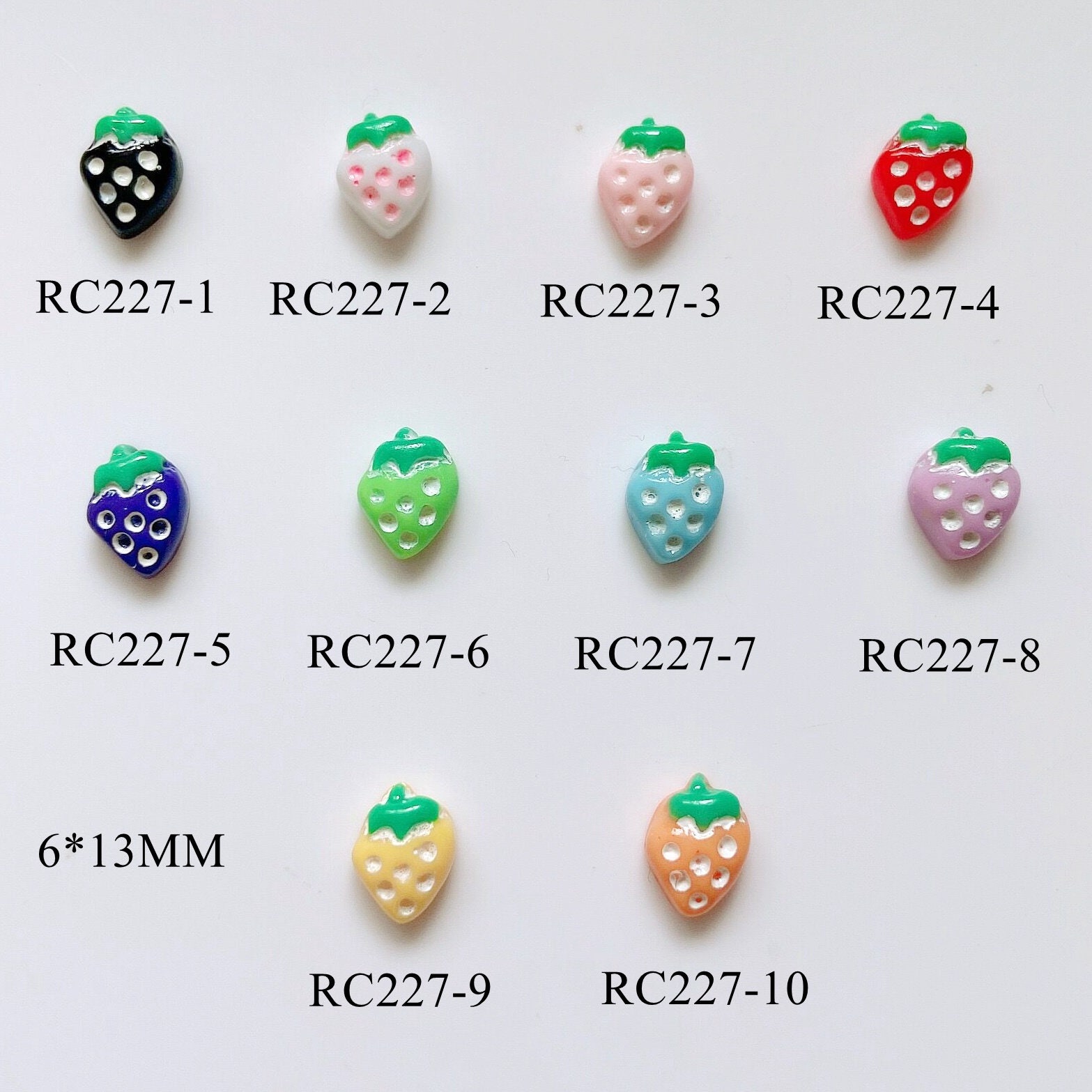 30Pcs Süße Nagel Kunst Erdbeere Form Harz Dekoration Nail Art Dekorationen Rc227 30Pcs Süße Nagel Kunst Erdbeere Form Harz Dekoration Nail Art Dekorationen Rc227 von nailartfairy