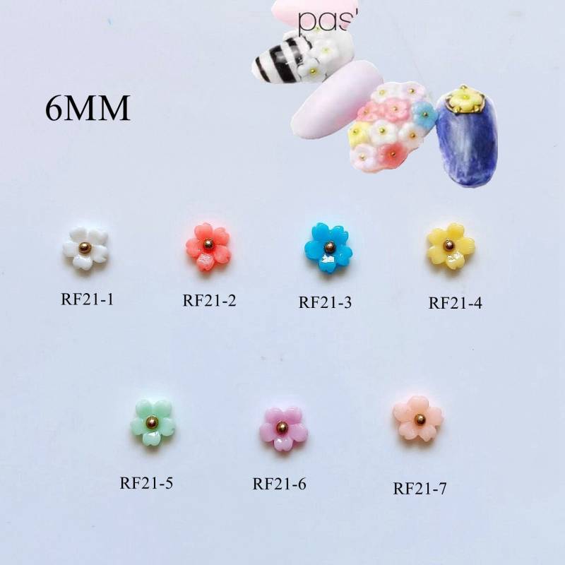 30Pcs Süße Nagel Kunst Harz Blume Form Dekoration Diy Nail Art Versorgung Rf21 von nailartfairy