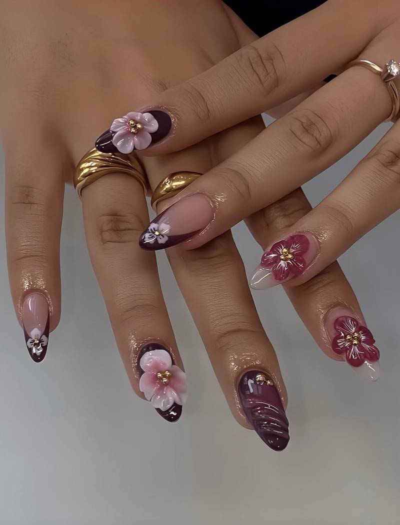 Velvet Venus - 3D Selbstgemachte Press-On Nägel Velvet Venus - 3D Selbstgemachte Press-On Nägel von nailauraDE