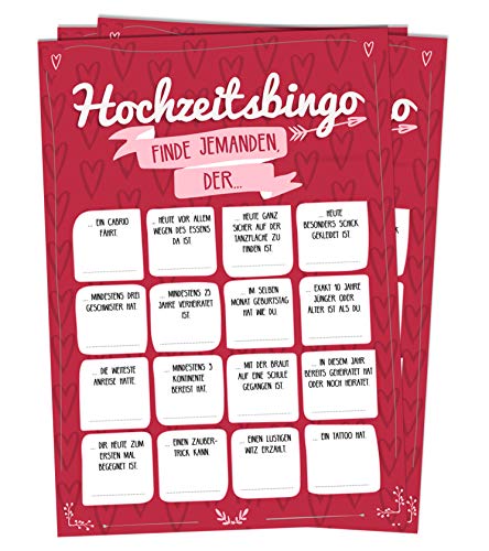 nalara | Hochzeitsbingo - Der Klassiker als Hochzeitsspiel, bringt Gäste näher zusammen und bietet Langen Spielspaß nalara | Hochzeitsbingo - Der Klassiker als Hochzeitsspiel, bringt Gäste näher zusammen und bietet Langen Spielspaß von nalara