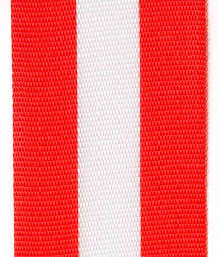 Nationalband rot-weiß-rot Bandbreite 40 mm, Länge 25 Meter von namensbaender.de GmbH
