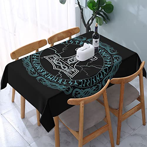 Rechteckige Gartentischdecke Nordische Mythologie Der Wikinger Wachstuch Abwaschbar Tischwäsche Pflegeleicht Party Tischdecken Für Terrasse Picknick Garten,137X183cm Rechteckige Gartentischdecke Nordische Mythologie Der Wikinger Wachstuch Abwaschbar Tischwäsche Pflegeleicht Party Tischdecken Für Terrasse Picknick Garten,137X183cm von nanchangchengbowangluokeji