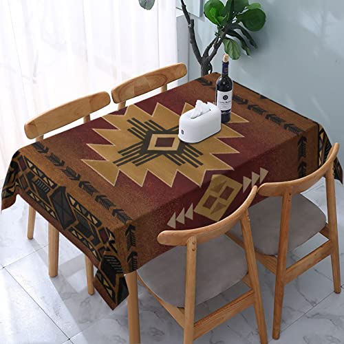 Rechteckige Tischdecke Vintages Gebürtiges Amerikanisches Retro Aztekisches Navajo-Muster Wachstuch rutschfeste Wachstischdecke Wetterfeste Wachstuchtischdecke Für Picknick Camping,137X183cm Rechteckige Tischdecke Vintages Gebürtiges Amerikanisches Retro Aztekisches Navajo-Muster Wachstuch rutschfeste Wachstischdecke Wetterfeste Wachstuchtischdecke Für Picknick Camping,137X183cm von nanchangchengbowangluokeji