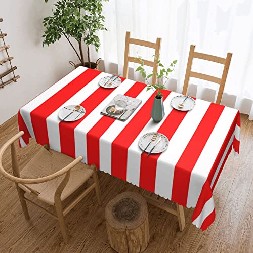 Rechteckige Tischwäsche Rot Und Weiß Gestreift Tischtuch Wetterfeste Wachstuchtischdecke Pflegeleicht Wachstischdecke Für Terrasse Camping Geburtstag,137X183cm Rechteckige Tischwäsche Rot Und Weiß Gestreift Tischtuch Wetterfeste Wachstuchtischdecke Pflegeleicht Wachstischdecke Für Terrasse Camping Geburtstag,137X183cm von nanchangchengbowangluokeji