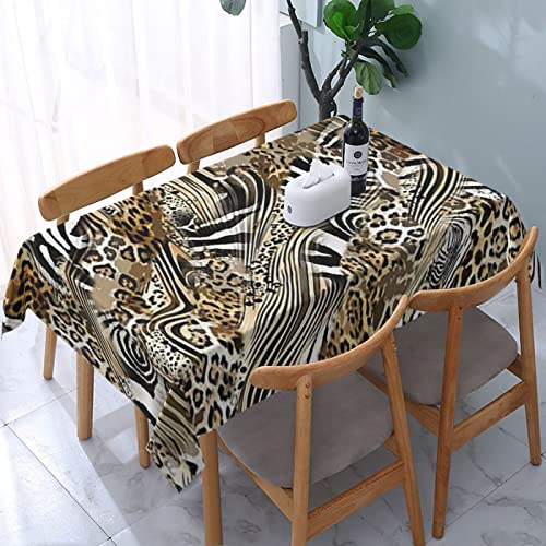 Rechteckige Wachstischdecke Afrikanisches Wildes Tier-Leopard-Zebra Wachstuchtischdecke Wetterfeste Party Tischdecken rutschfeste Tischdecke Für Camping Abendessen Jubiläum,137X183cm Rechteckige Wachstischdecke Afrikanisches Wildes Tier-Leopard-Zebra Wachstuchtischdecke Wetterfeste Party Tischdecken rutschfeste Tischdecke Für Camping Abendessen Jubiläum,137X183cm von nanchangchengbowangluokeji
