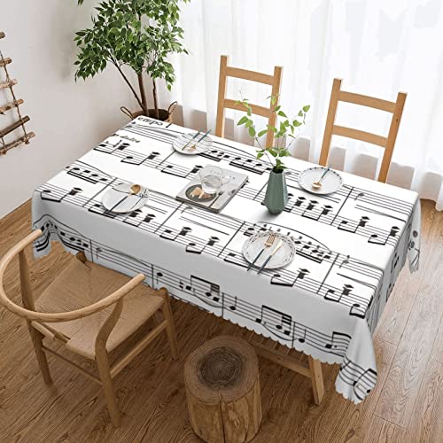 Rechteckige Wachstischdecke Noten Wachstuch Wetterfeste Wachstischdecke Pflegeleicht Gartentischdecke Für Camping Geburtstag Outdoor,137X183cm Rechteckige Wachstischdecke Noten Wachstuch Wetterfeste Wachstischdecke Pflegeleicht Gartentischdecke Für Camping Geburtstag Outdoor,137X183cm von nanchangchengbowangluokeji