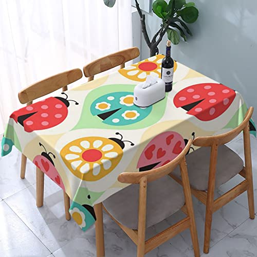 Rechteckige Wachstischdecke Regenbogen-Marienkäfer Wachstuchtischdecke Wetterfeste Party Tischdecken Pflegeleicht Garten Tischdecke Für Indoor Picknick Outdoor,137X183cm Rechteckige Wachstischdecke Regenbogen-Marienkäfer Wachstuchtischdecke Wetterfeste Party Tischdecken Pflegeleicht Garten Tischdecke Für Indoor Picknick Outdoor,137X183cm von nanchangchengbowangluokeji