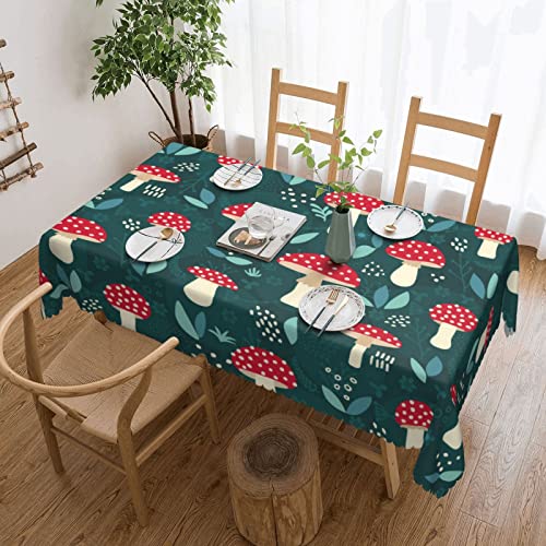 Rechteckige Wachstischdecke Rote Pilze Wachstuchtischdecke Pflegeleicht Garten Tischdecke Wetterfeste Wachstischdecke Für Party Garten Terrasse,137X183cm Rechteckige Wachstischdecke Rote Pilze Wachstuchtischdecke Pflegeleicht Garten Tischdecke Wetterfeste Wachstischdecke Für Party Garten Terrasse,137X183cm von nanchangchengbowangluokeji