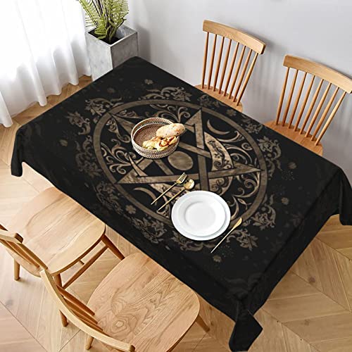 Rechteckige Wachstuchtischdecke Goldenes Pentagramm Der Dreifachen Mondgöttin Wiccan Wachstischdecke Wetterfeste Wachstischdecke Wasserdicht Tischwäsche Für Party Garten Picknick,137X183cm Rechteckige Wachstuchtischdecke Goldenes Pentagramm Der Dreifachen Mondgöttin Wiccan Wachstischdecke Wetterfeste Wachstischdecke Wasserdicht Tischwäsche Für Party Garten Picknick,137X183cm von nanchangchengbowangluokeji