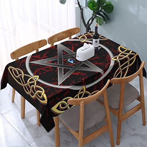 Rechteckige Wachstuchtischdecke Pentagramm Wicca Pentacle Tischtuch Abwaschbar Party Tischdecken Wasserdicht Wachstuch Für Party Terrasse Outdoor,137X183cm Rechteckige Wachstuchtischdecke Pentagramm Wicca Pentacle Tischtuch Abwaschbar Party Tischdecken Wasserdicht Wachstuch Für Party Terrasse Outdoor,137X183cm von nanchangchengbowangluokeji