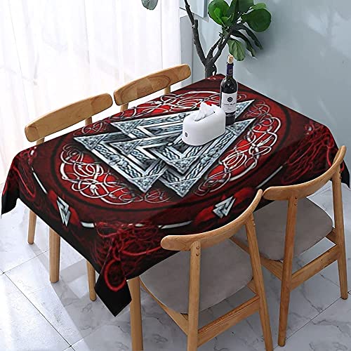 Rechteckige Wachstuchtischdecke Retro-Runen-Wikinger-Nordische Mythologie Tischtuch Wasserdicht Gartentischdecke rutschfeste Wachstuch Für Outdoor Party Geburtstag,137X183cm Rechteckige Wachstuchtischdecke Retro-Runen-Wikinger-Nordische Mythologie Tischtuch Wasserdicht Gartentischdecke rutschfeste Wachstuch Für Outdoor Party Geburtstag,137X183cm von nanchangchengbowangluokeji