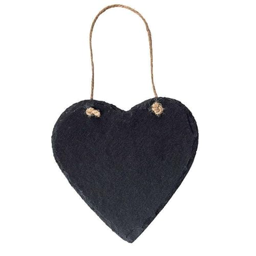 naninoa Schieferherz Hänger 10cm, Steinherz zum Aufhängen und Beschriften. Dekoherz, Dekoration, Hochzeit, Valentinstag. Kanten GEBROCHEN naninoa Schieferherz Hänger 10cm, Steinherz zum Aufhängen und Beschriften. Dekoherz, Dekoration, Hochzeit, Valentinstag. Kanten GEBROCHEN von naninoa