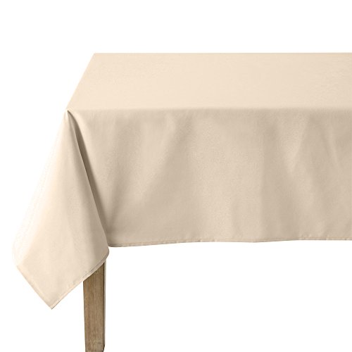 Tischdecke aus Baumwolle aubergine Elfenbein Tischdecke aus Baumwolle aubergine Elfenbein von Coucke