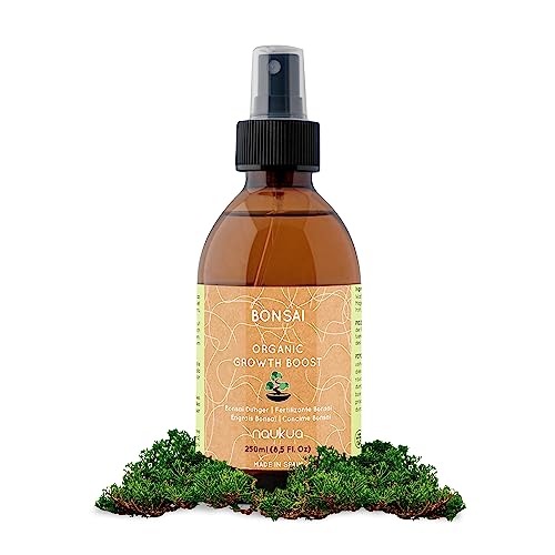 250ml Bio Bonsai Dünger - verbessert die Bonsai-Gesundheit, die Bodenfruchtbarkeit und die allgemeine Stärke - gebrauchsfertiges Spray für alle Arten von Bonsai - Flüssigdünger von naukua