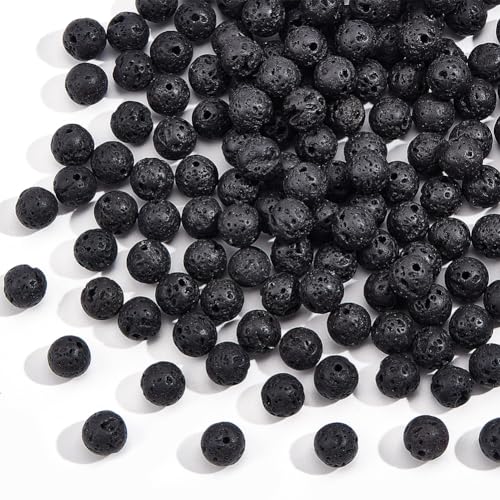 NBEADS 1 Box 150-160 Stück 8 mm Natürliche Schwarz Lava Perlen, Rock Edelstein Runde Lose Perlen Stone Heilkraft Für DIY Armband Halskette Schmuckherstellung NBEADS 1 Box 150-160 Stück 8 mm Natürliche Schwarz Lava Perlen, Rock Edelstein Runde Lose Perlen Stone Heilkraft Für DIY Armband Halskette Schmuckherstellung von nbeads