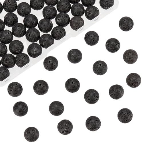 nbeads 1 Box Ca. 60 Stück 12mm Natürliche Lava Perlen Stränge, Black Rock Edelstein Runde Lose Perlen Energie Stein Heilkraft Für Schmuck Armband Halskette Machen nbeads 1 Box Ca. 60 Stück 12mm Natürliche Lava Perlen Stränge, Black Rock Edelstein Runde Lose Perlen Energie Stein Heilkraft Für Schmuck Armband Halskette Machen von nbeads