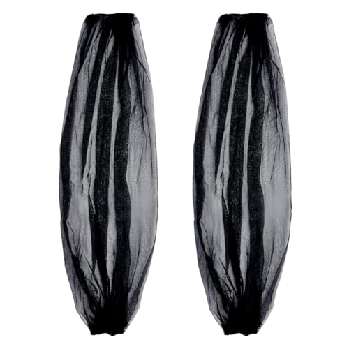 NBEADS 1 Paar Abnehmbare Ärmel für Hochzeit, 80x27cm Frauen lange Tulle Ärmel Abnehmbare Puffärmel für Hochzeitskleid Braut Arm Zubehör, Schwarz NBEADS 1 Paar Abnehmbare Ärmel für Hochzeit, 80x27cm Frauen lange Tulle Ärmel Abnehmbare Puffärmel für Hochzeitskleid Braut Arm Zubehör, Schwarz von nbeads